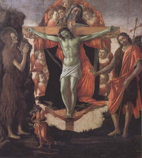 Sandro Botticelli Trinity with Mary Magdalene,St John the Baptist,Tobias and the Angel